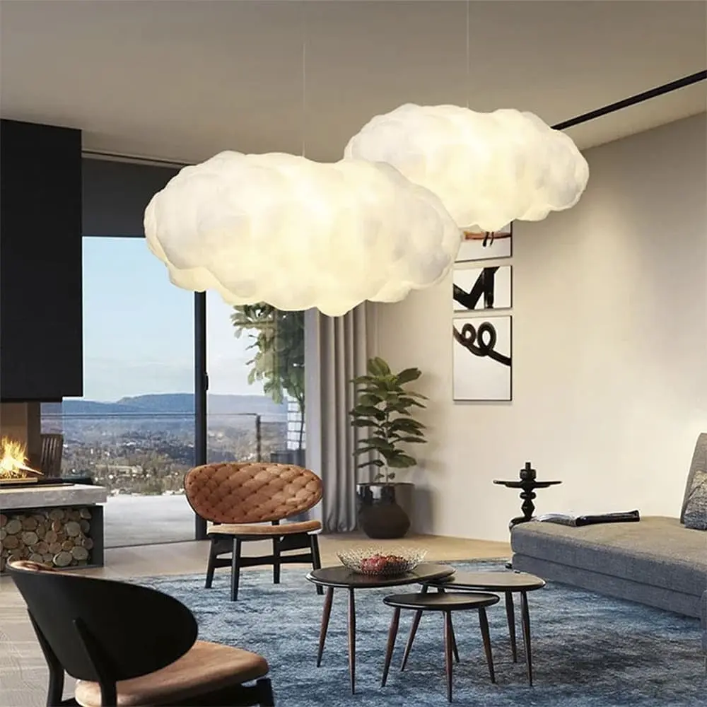 Підвісний світильник із плафоном-хмарою 80 см | Line F | Арт. MJ213-800 - фото 3