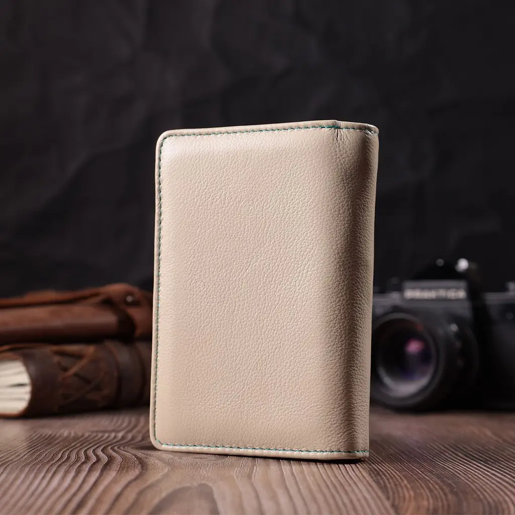 Місткий гаманець для жінок із натуральної шкіри ST Leather 22500 білий - фото 7
