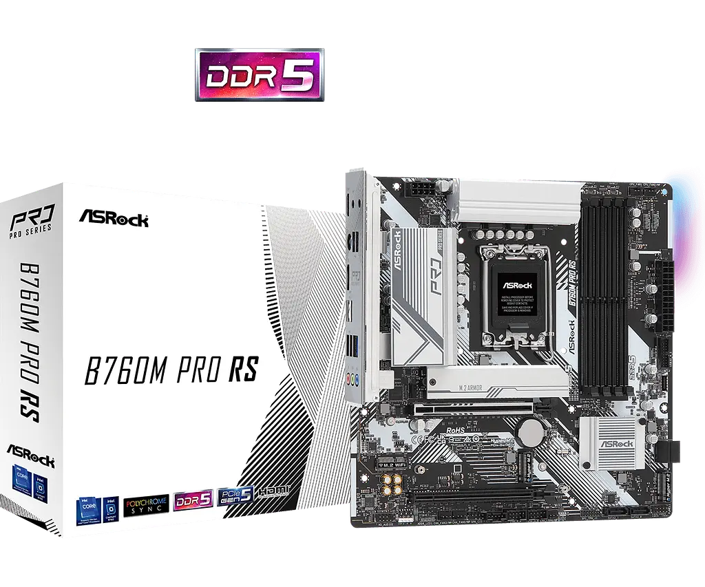 Материнская плата ASRock B760M Pro RS LGA 1700 (B760M Pro RS) - фото 3