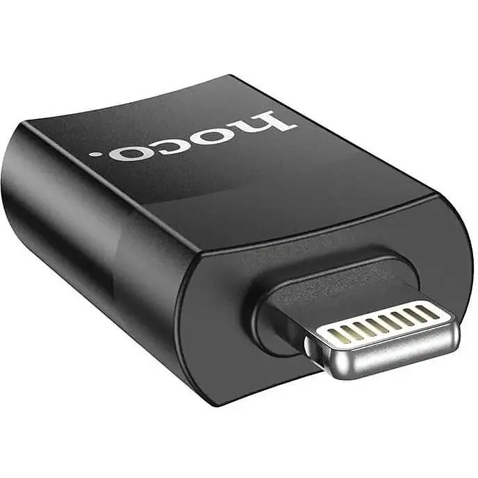 Перехідник Hoco UA17 - адаптер із USB 2.0 гнізда на Lightning штекер - фото 4