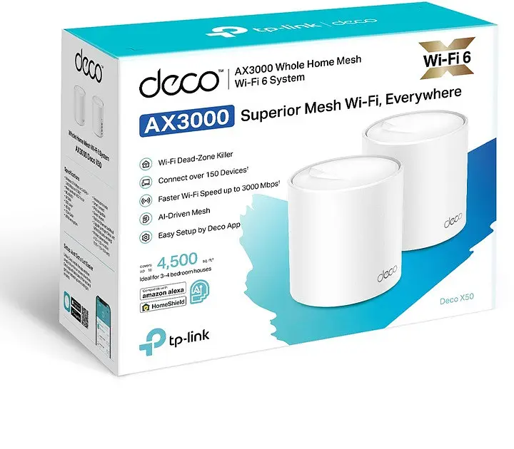 Wi-Fi система TP-Link Deco X50 (2pack) ax3000 - комплект із 2 роутерів - фото 6