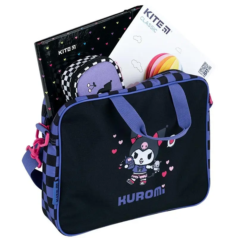 Школьная текстильная сумка Kite Kuromi (HK26-589-1) - фото 5