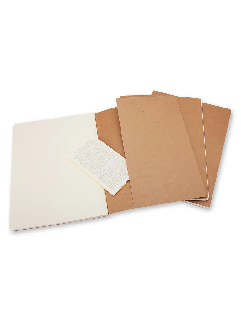 Записник Moleskine Cahier великий, Нелінований Беж (QP423) - фото 4