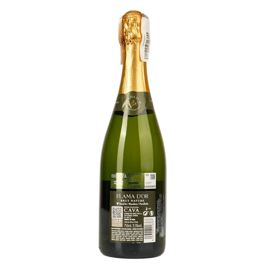 Вино ігристе Flama d'Or Cava Brut Natur біле 11.5% 0.75 л - фото 3