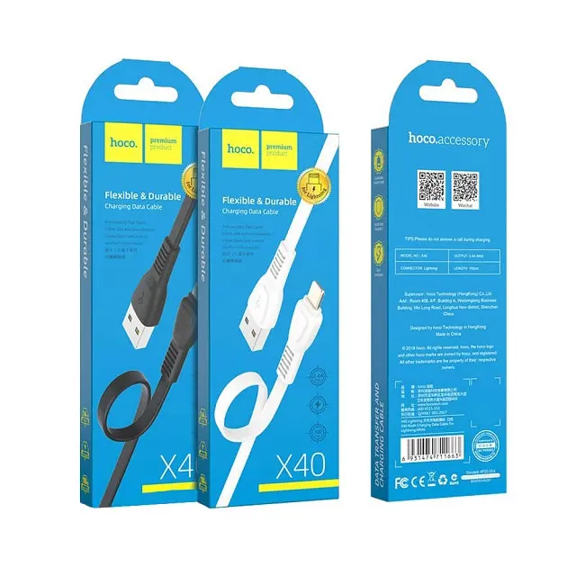 Кабель Hoco U76 Pisces Cable USB to Type-C 3A 1,2m Black - фото 2