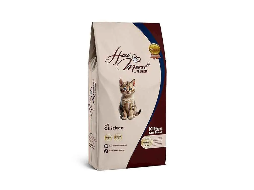 Сухий корм для котів How Meow Сухий 15кг Adult Kitten з куркою
