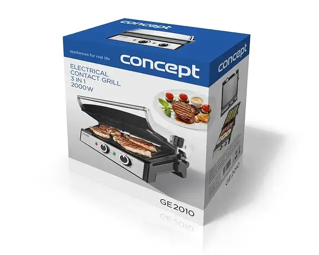 Гриль контактний 3 в 1 Concept GE 2010 Гриль & Вафельниця - фото 10
