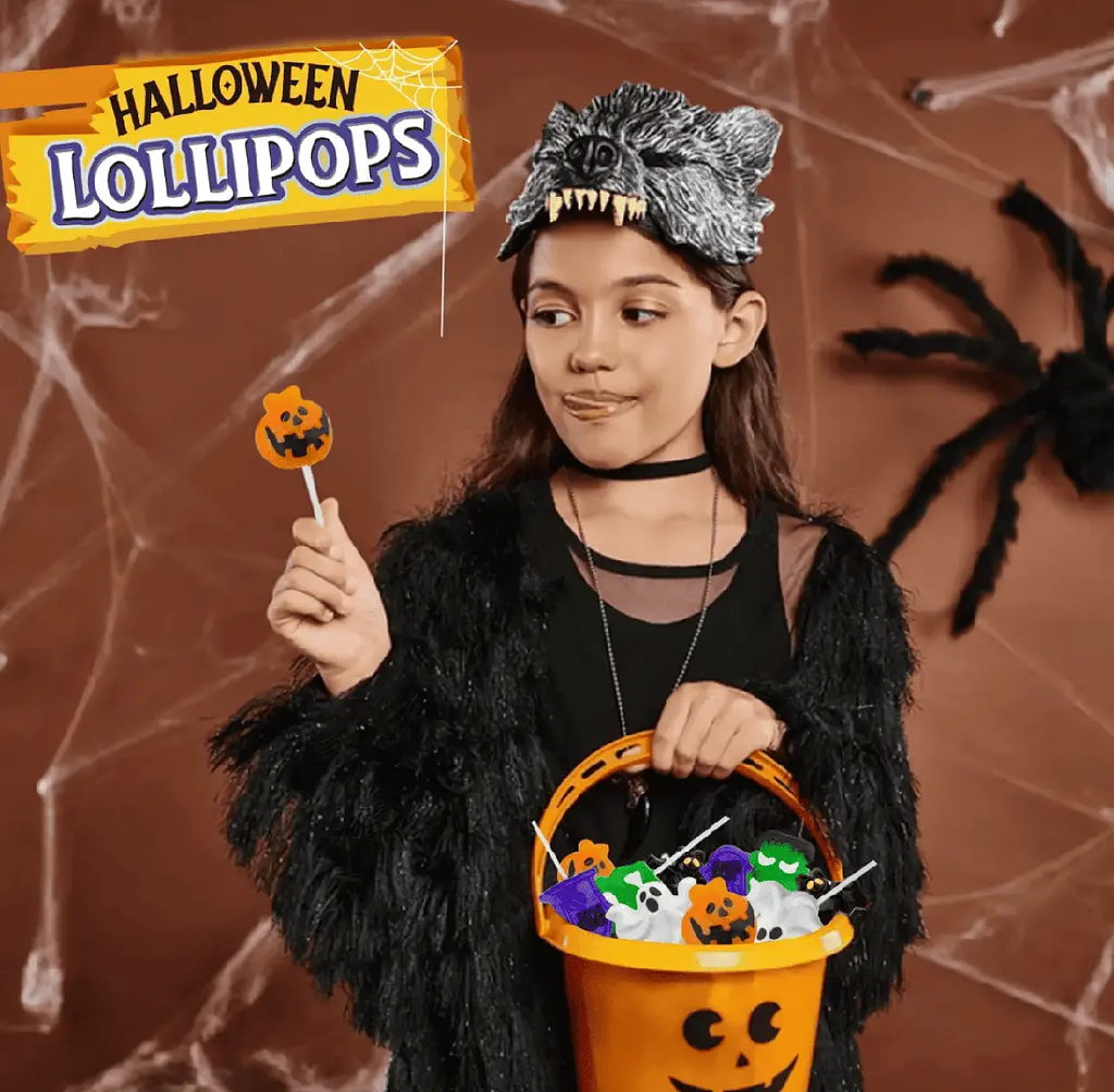 Льодяник на паличці Amos Halloween Candy Lollipop 1шт - фото 6