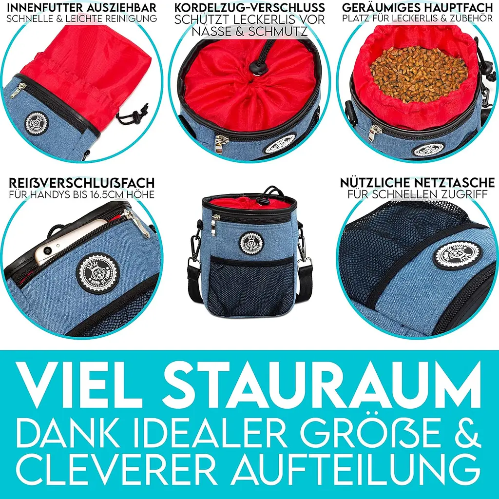 Сумка для ласощів собак Hund ist König VBT2006 Blue - фото 4