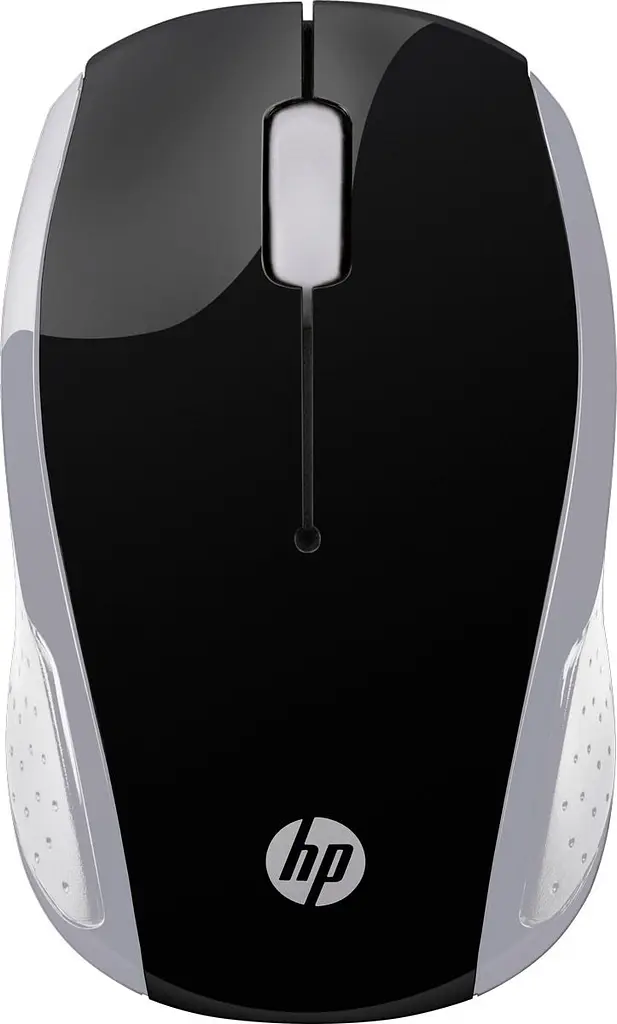 Комп'ютерна мишка бездротова HP 200 Pike Silver Wireless Mouse 3 кн. 1000 dpi чорно-срібляста (2HU84AA) - фото 3