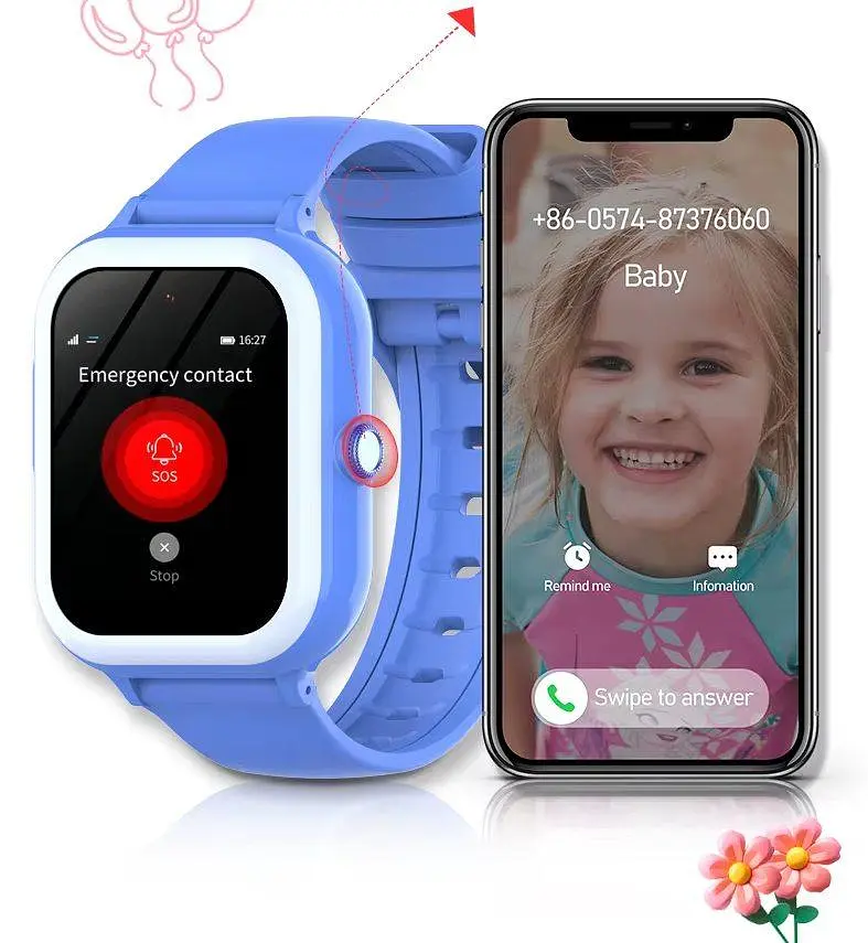 Дитячий смарт годинник Lemfo D89 з GPS трекером, SIM-картою, відеодзвінками, AMOLED дисплеєм, камерою, прослуховуванням, голосовим чатом, Wi-Fi та кнопкою SOS Синій - фото 8