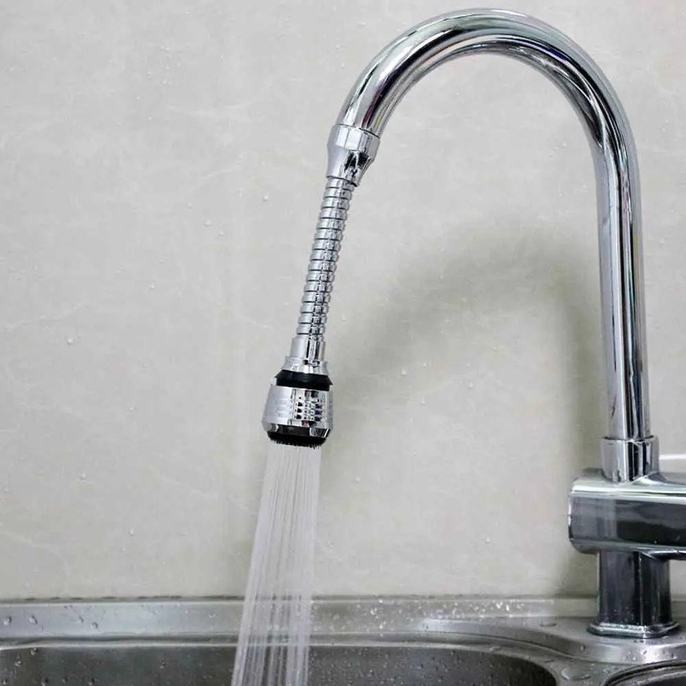 Насадка аератор гнучкий розпилювач на кран 14см економник води для змішувача UKC Turbo Flex - фото 12