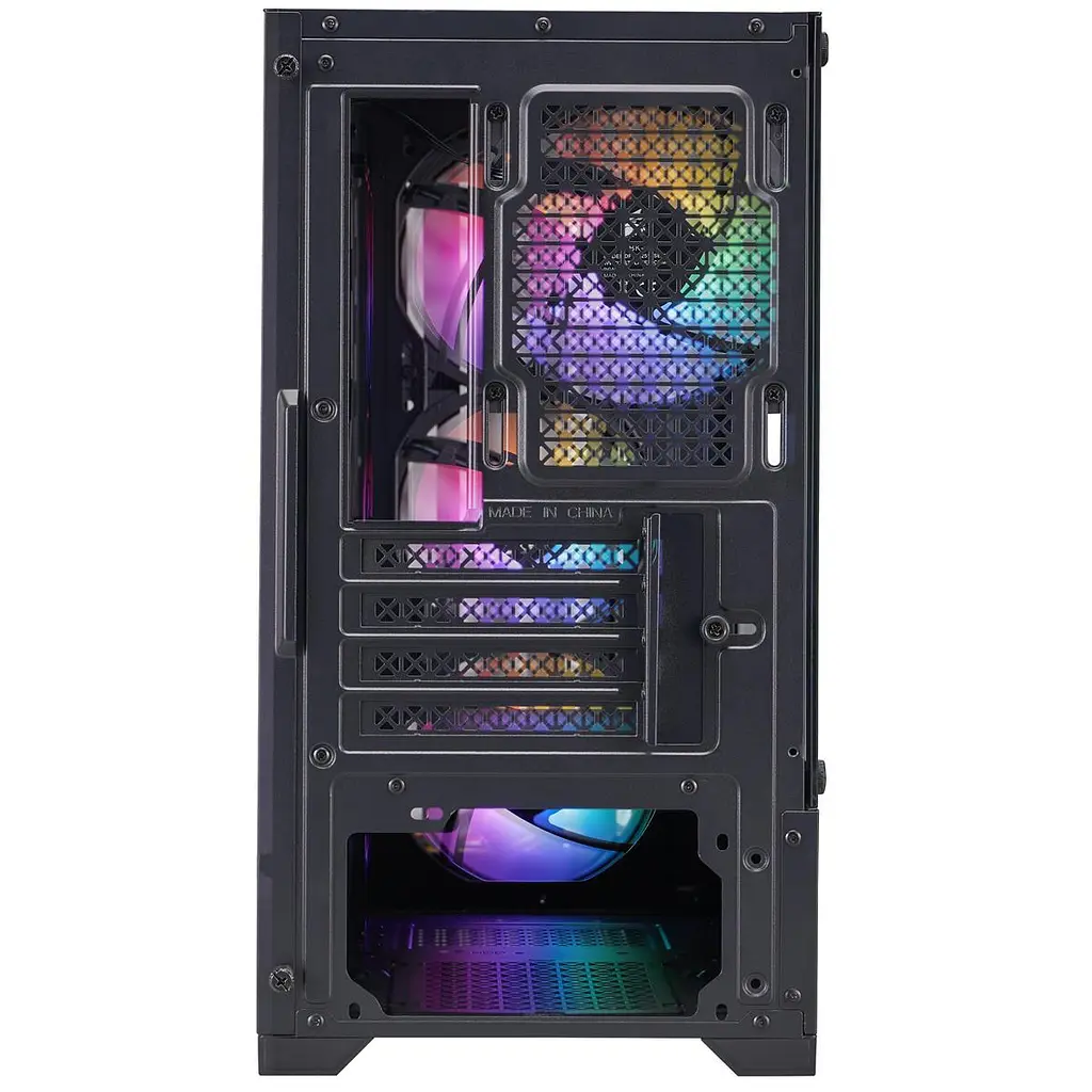 Корпус 1stPlayer H2-BK-4F7 Black без БП (H2-BK-4F7) - фото 4