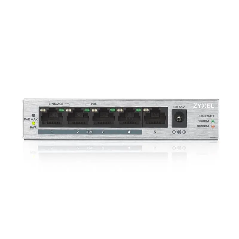 Комутатор ZYXEL GS1005HP (GS1005HP-EU0101F) - фото 2