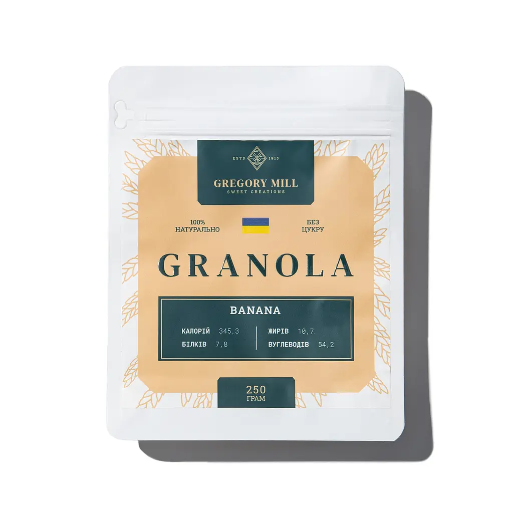Гранола Банан Banana Gregory Mill 250 г