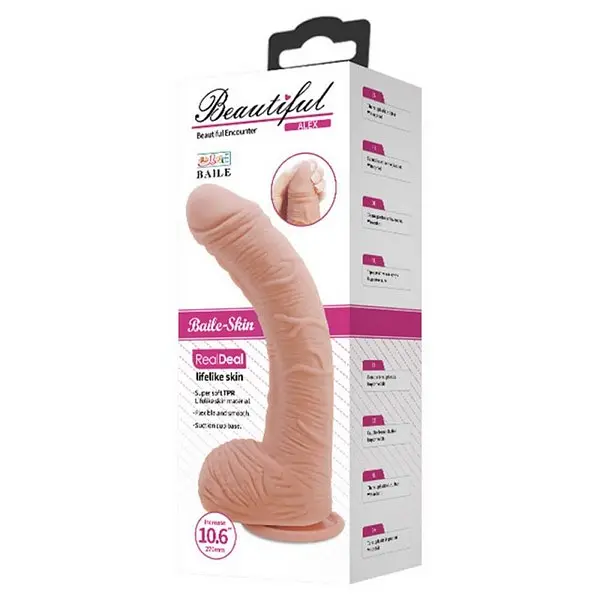 Великий реалістичний ділдо Baile Beautiful Encounter Alex Real Dildo, 28.2х5 см - фото 4