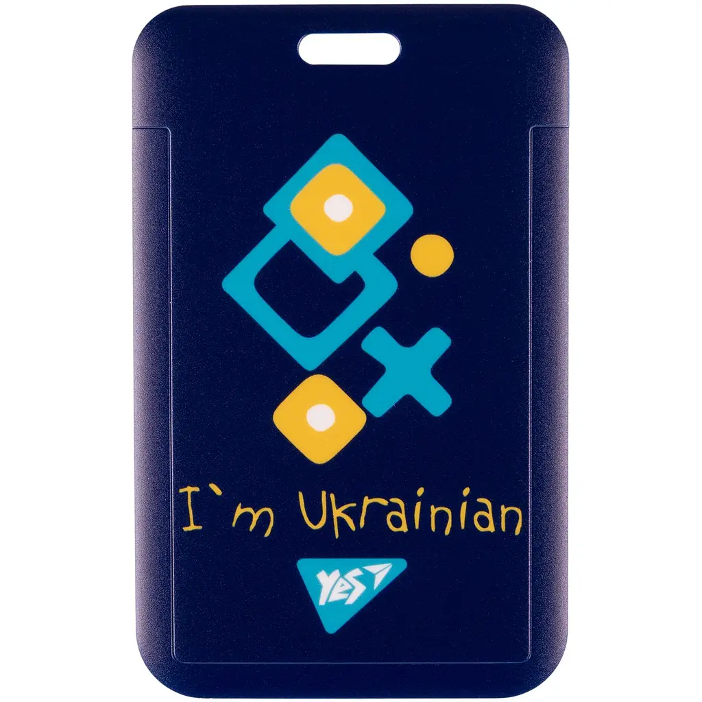 Бейдж Yes Ukraine слайдер без стрічки вертикальний (940320) - фото 2