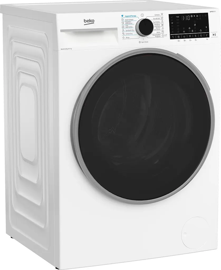 Стирально-сушильная машина Beko фронтальная 8(5)кг 1400 D 57 см дисплей белый - фото 2