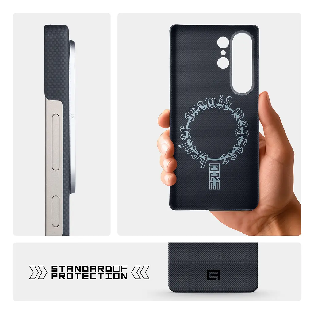 Чехол ArmorStandart BlackIcon Aramid Plain MagCase для Samsung S25 Ultra Black (ARM90163) - фото 7