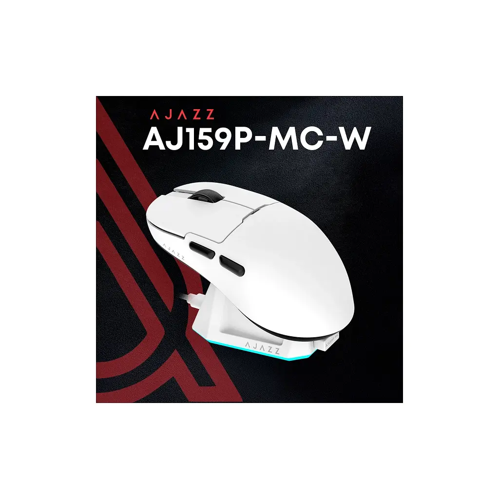 Мишка Ajazz AJ159P MC Wireless/Bluetooth/USB Charging Dock White (AJ159P-MC-W) - фото 5
