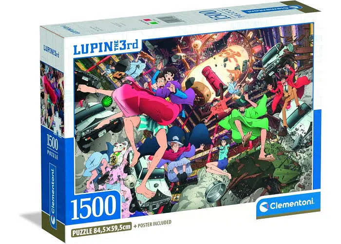 Пазл Clementoni Люпен 3 (Lupin III Puzzle - 1500 pcs.), 1500 ел. (31749)