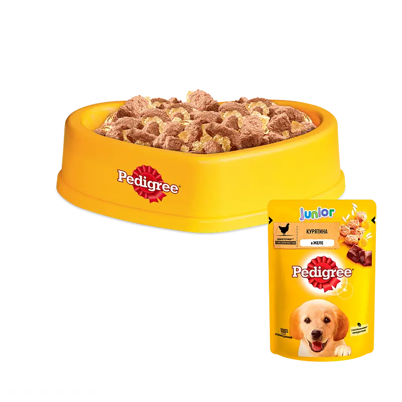 Корм для щенков Pedigree Junior с курицей и рисом в желе 100 г - фото 3