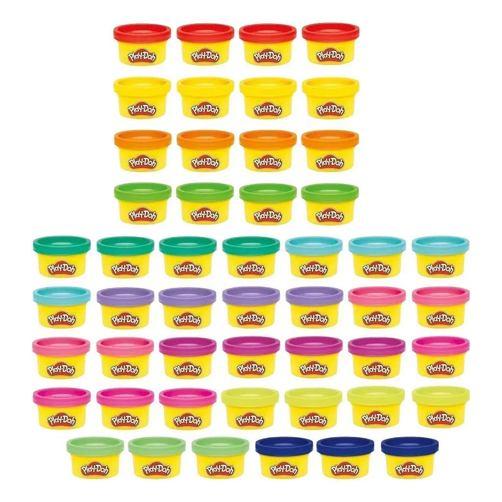 Набір для творчості Hasbro Play-Doh маса для ліплення Райдужні сюрпризи 50 баночок (G1761) - фото 2