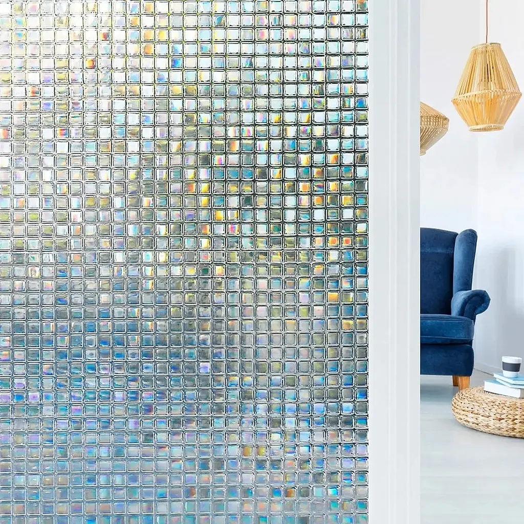 Плівка вітражна декоративна Supretto Mosaic 200×60 см, самоклейна, з УФ-захистом - фото 4