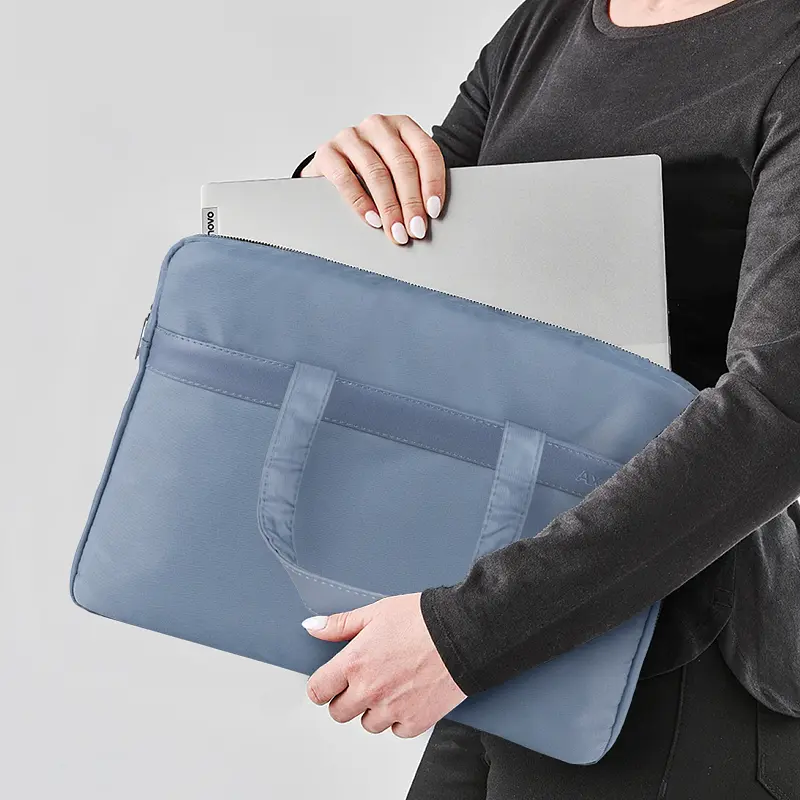 Сумка для документов текстильная Axent А4+ 1 отделение, блакина (1631-03-A) - фото 3