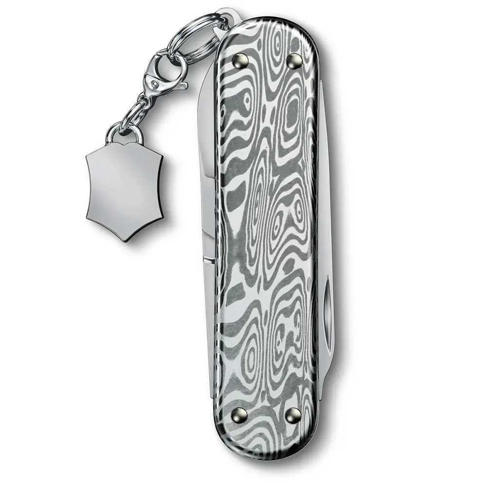 Ніж Victorinox Classic Brilliant Damast 58мм,5функ,дамаск + брелок-лого - фото 3