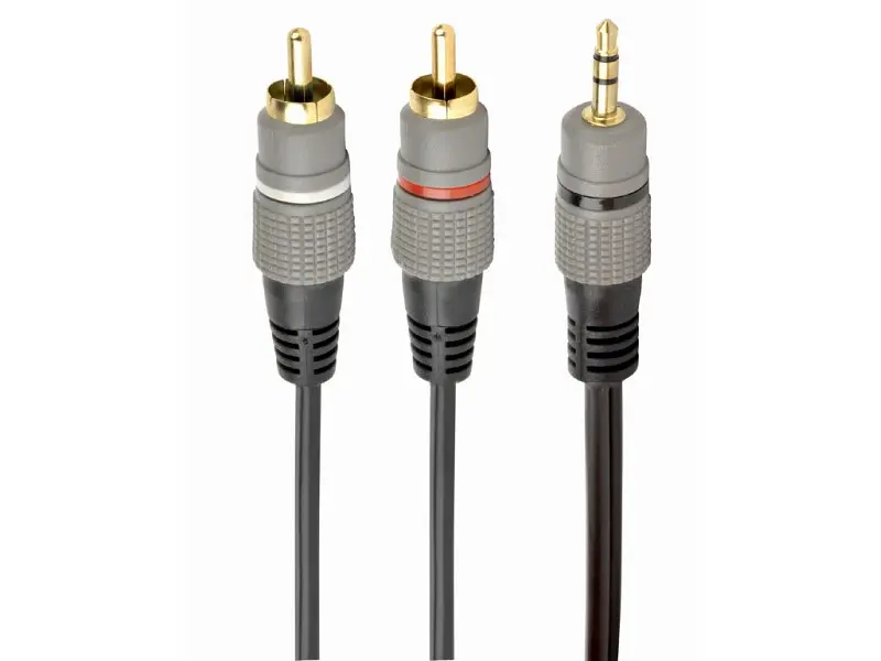 Аудіокабель Cablexpert 3.5мм - 2RCA 1.5м Black (CCA-352-1.5M)