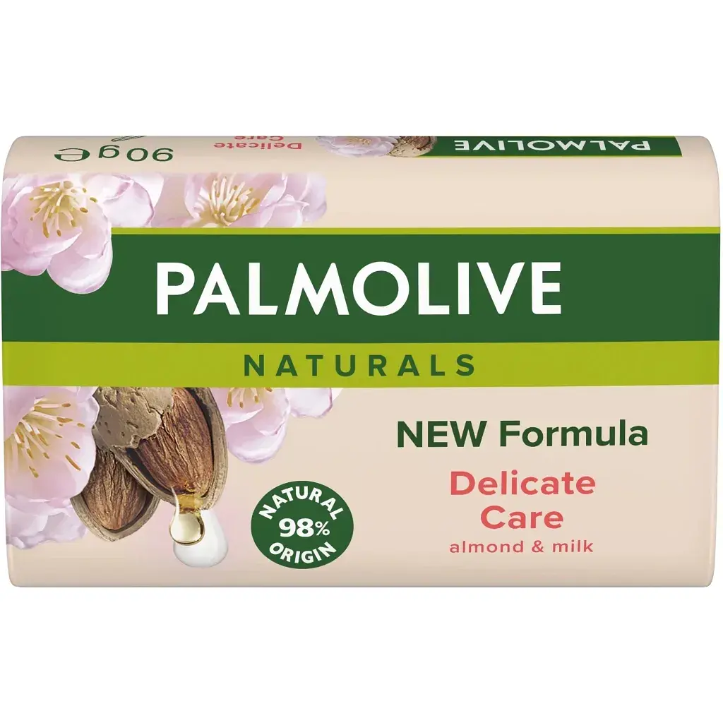 Тверде мило Palmolive Naturals Delicate Care with Almond Milk Soap 4 х 90 г (8718951738966) - фото 2