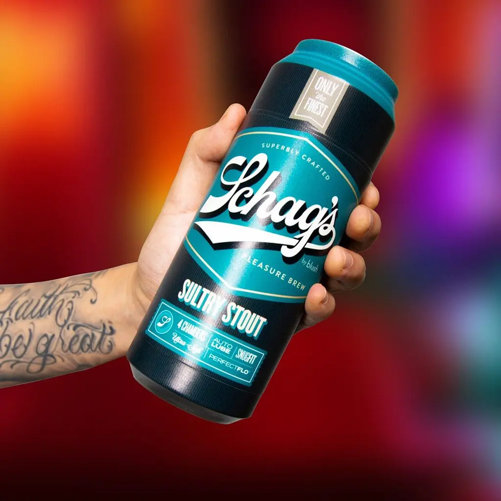 Мастурбатор - банка пива Blush Schag's - Sultry Stout Masturbator - Frosted, самозмащуваний, вакуум - фото 7