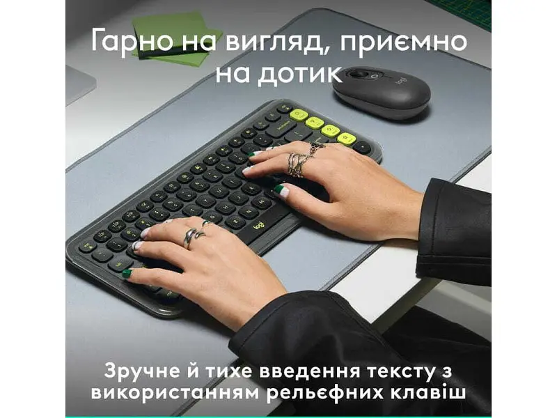 Клавіатура Logitech POP Icon Keys Graphite (920-013157) - фото 3