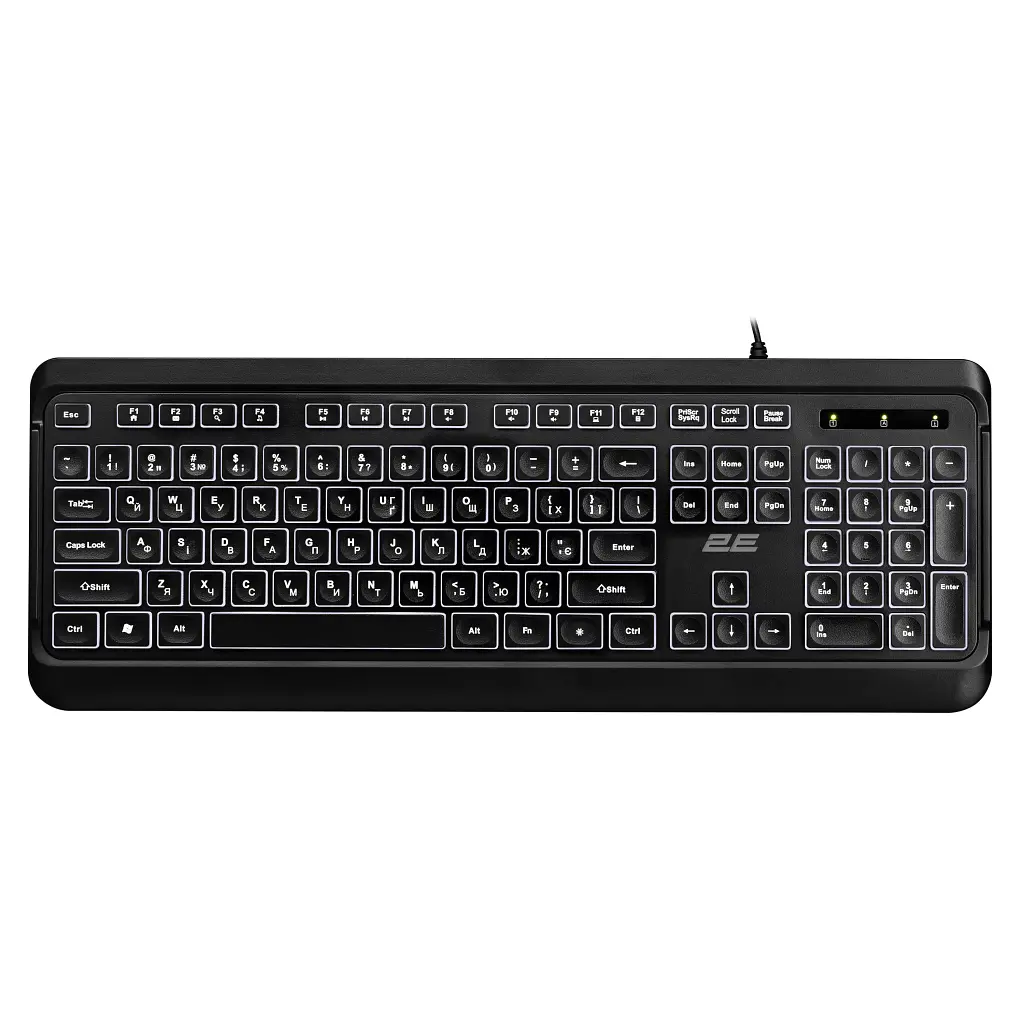 Клавіатура 2E 2E KS120 USB-A Black (2E-KS120UB_UA) - фото 9