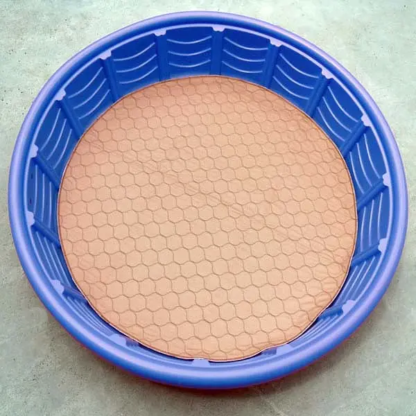 Водонепроникна кругла пелюшка EZwhelp Brown Laminated Underpad 90х90 см - фото 7