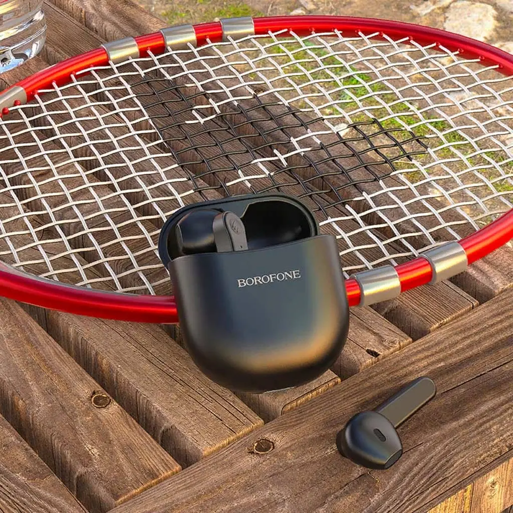 Блютуз Стерео Гарнитура Borofone BE49 Serenity TWS Чёрный - фото 5