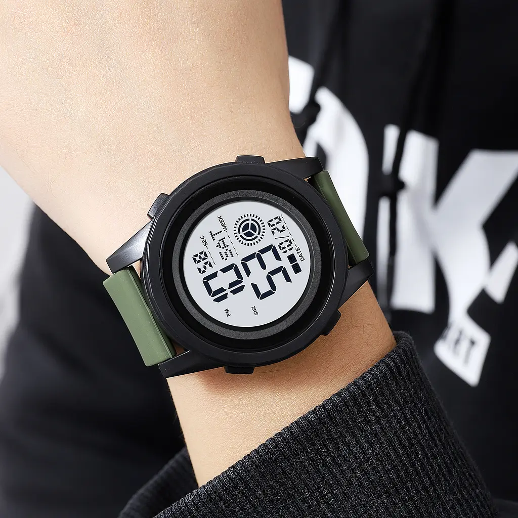 Наручний годинник чоловічий 2082AGWT Army Green White Skmei acs0030318 - фото 3