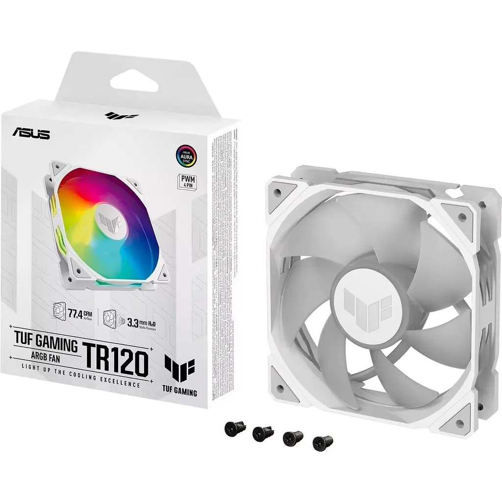 Комплект вентиляторів ASUS TUF Gaming 120мм TR120 ARGB White (90DA0093-B09000) - фото 6
