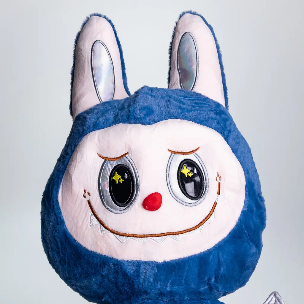 Мягкая игрушка-плед и подушка 3 в 1 Labubu Brown Dragon Синий Colorful Home 520-29BL - фото 4