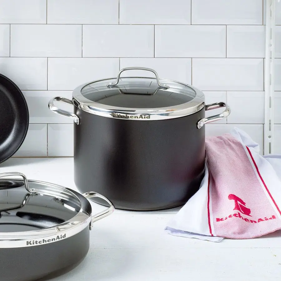 Каструля KitchenAid Aluline з кришкою з керамічним покриттям 24 см 8 л (CC001258-001) - фото 3