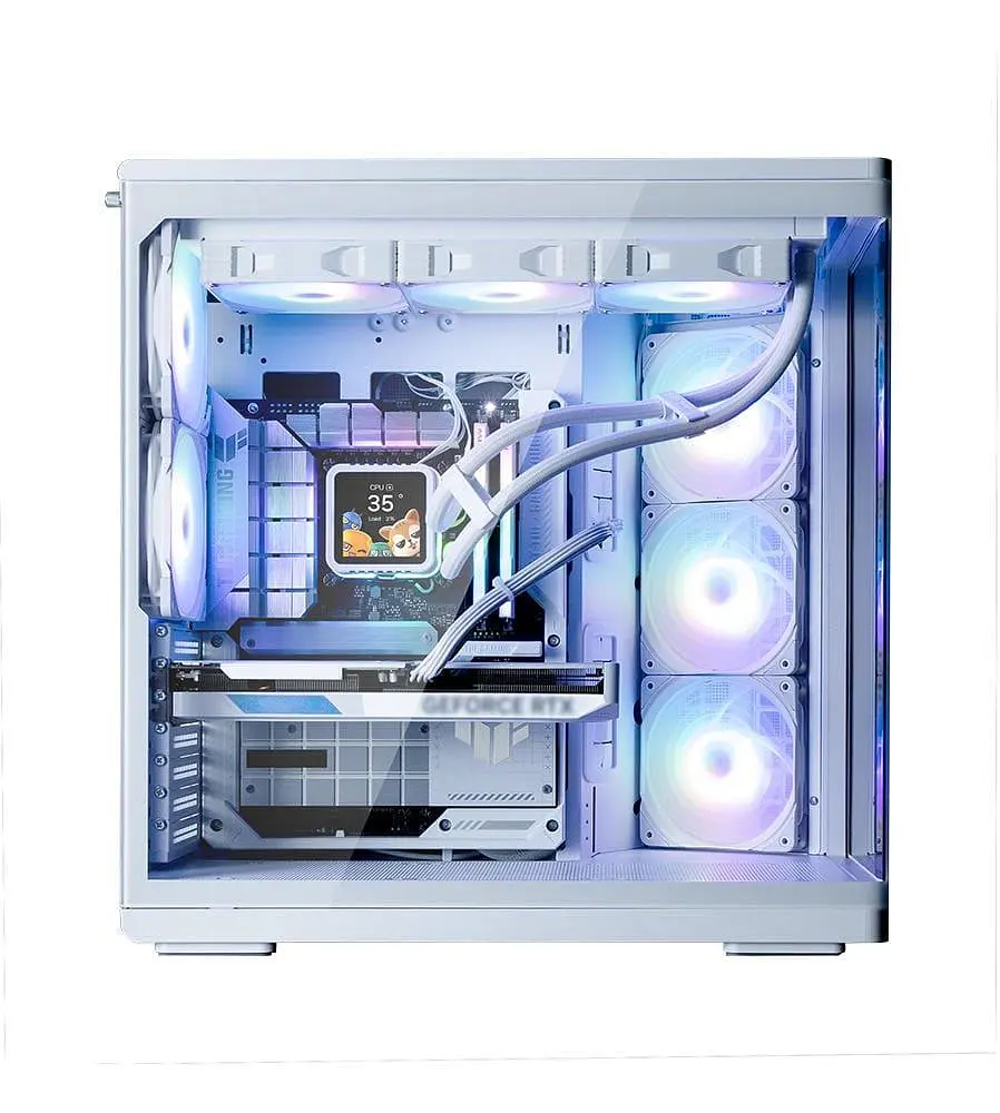 Корпус Zalman P60 из закаленного стекла без блока питания, белый (P60WHITE) - фото 14