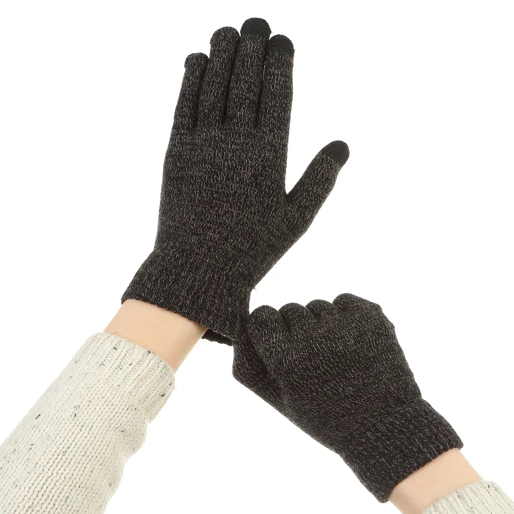 Рукавички для сенсорних екранів ArmorStandart Melange Grey/Black size XL (ARM59871) - фото 7