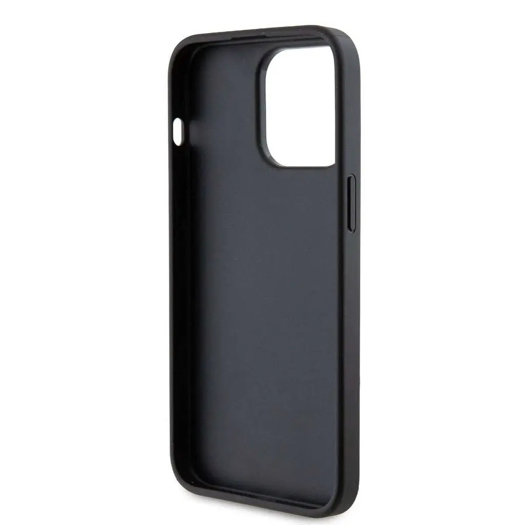 Чехол Karl Lagerfeld PU Saffiano Card Slot Metal Karl and Choupette Back Cover для iPhOne 15 Pro Max Black - фото 6