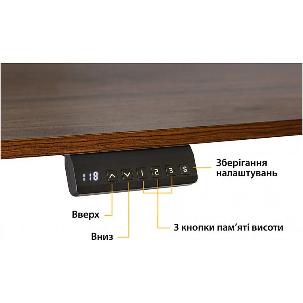 Комп'ютерний ігровий стіл Mealux PowerDesk Lite Black (EVO-201 Lite B/B) [111796] - фото 6