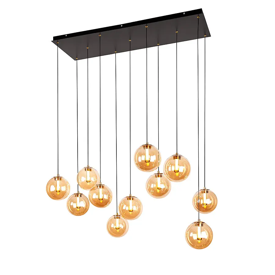 LED люстра каскадна Levistella 999150F-11 AB+AM модерн 22 W на 11 плафонів - фото 3