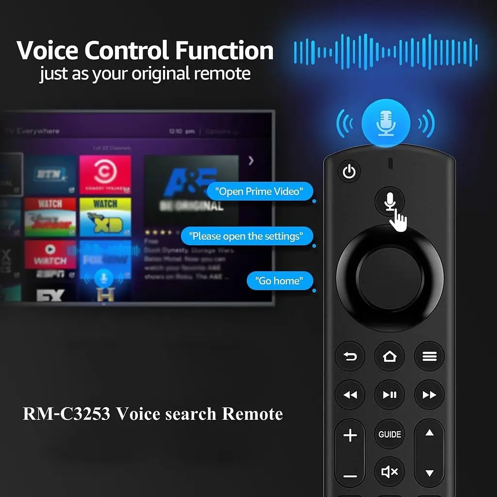 Дистанційний голосовий пульт RM-C3253 для телевізорів JVC Smart TV Fire TV - фото 3
