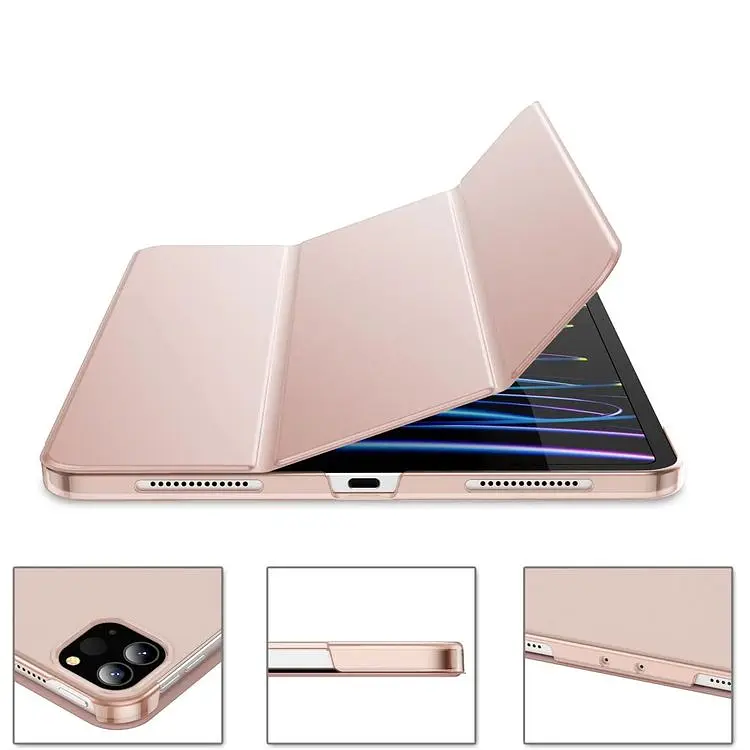 Чехол-книжка BeCover Tri Fold Hard для Apple iPad Pro 12.9 2020/2021/2022 Pink (711721) - фото 3