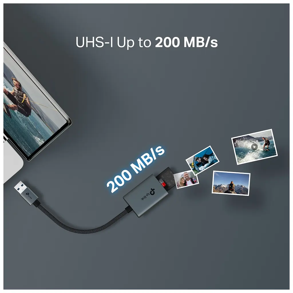 Зчитувач флеш-карт TP-Link USB 2.0 to SD/TF (UA430) - фото 11