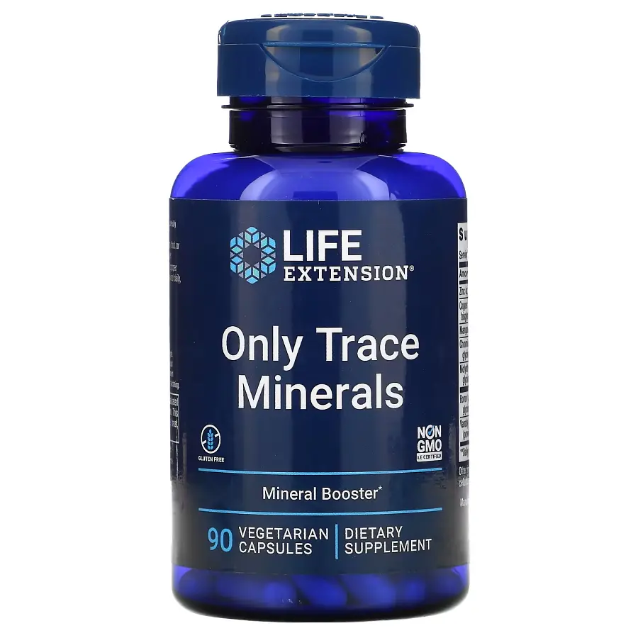 Вітаміни та мінерали Life Extension Only Trace Minerals, 90 вегакапсул